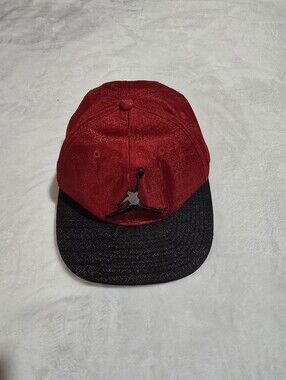 Red and Black Jumpman-Style Youth's Cap, Hat, Baseball Cap.